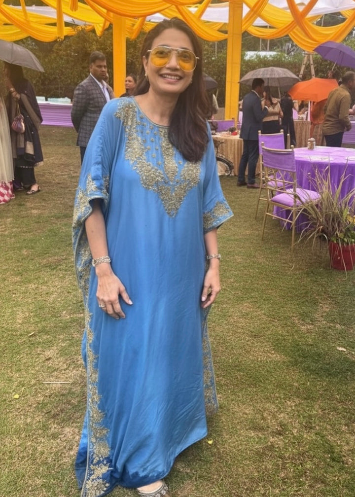 ALISHA PEKHA IN MATHURA HF KAFTAN SET